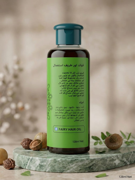FAIRY HAIR OIL - 100% Organic Blend for Long, Strong & Dark Hair (120ml)