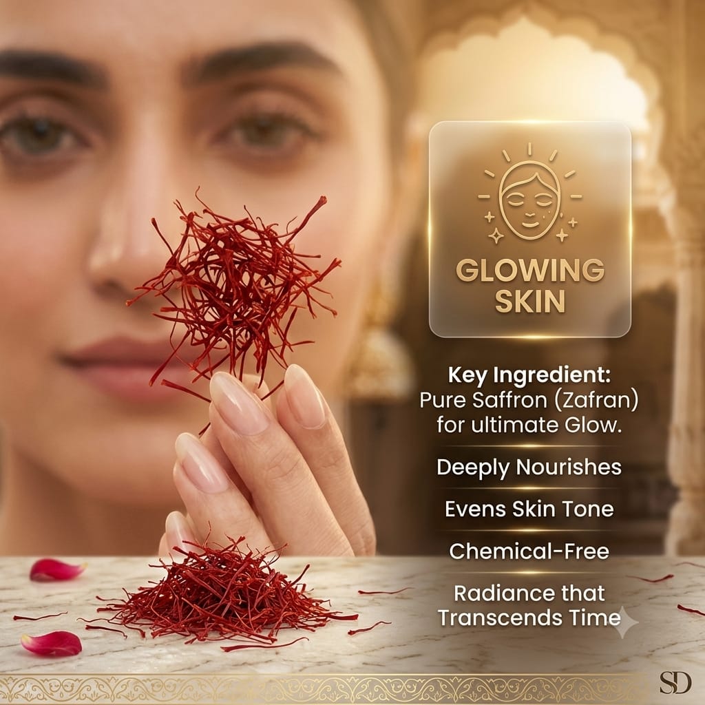 Fairy Royal Saffron Ubtan – 100% Natural Organic Skin Glowing & Whitening Mask (100g)