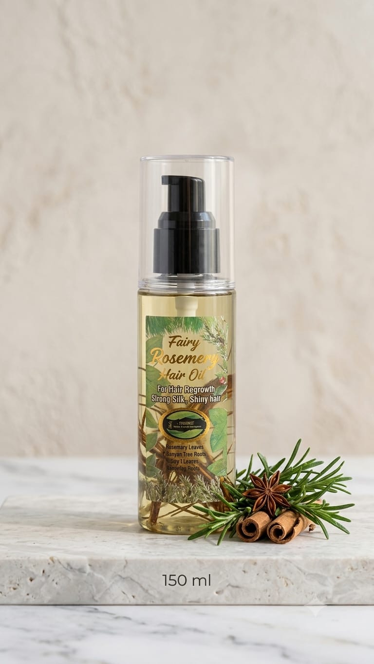 Fairy Rosemary Hair Oil (150ml) – Premium Hair Regrowth & Anti-Hairfall Formula