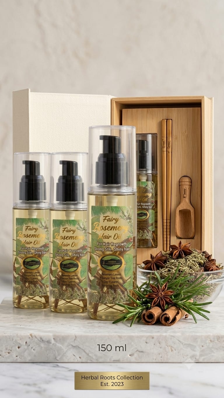 Fairy Rosemary Hair Oil (150ml) – Premium Hair Regrowth & Anti-Hairfall Formula