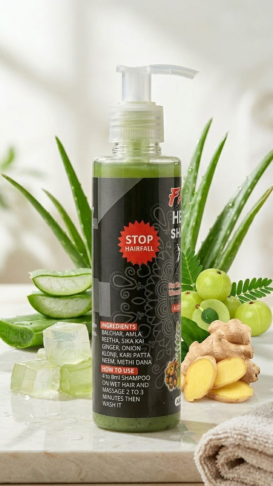 Fairy 100% Organic Herbal Shampoo (Aloe Vera + Vitamin E)